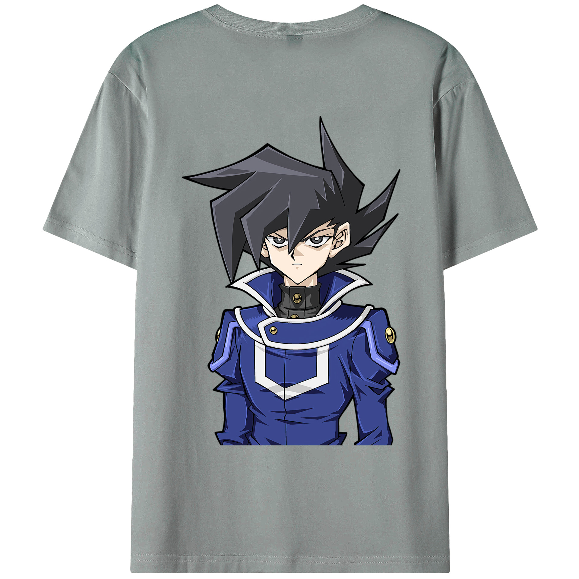 （画像用） 遊☆戯☆王 Yu-Gi-Oh! 綿100％ メンズ半袖Tシャツ（バックプリント） 通気性